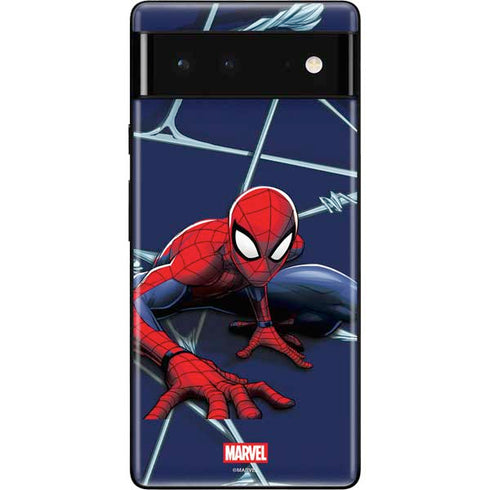 Marvel Spiderman Crawling Spiderman Google Pixel 6 Skin